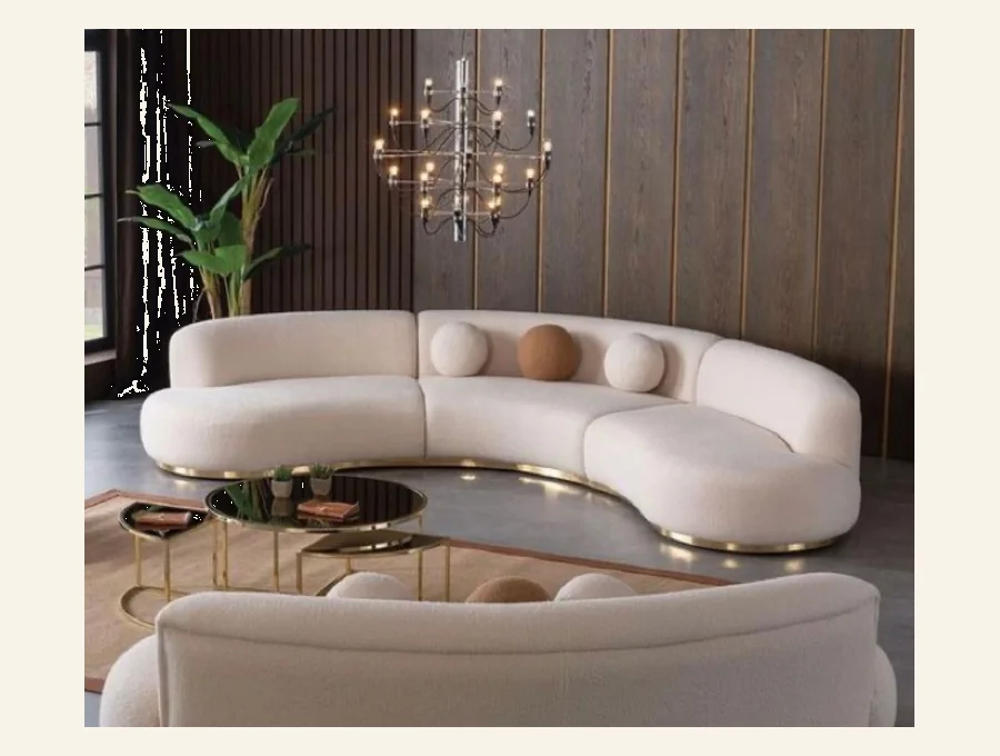 Curved Couches furniture collection at Oberoi Living Interiors