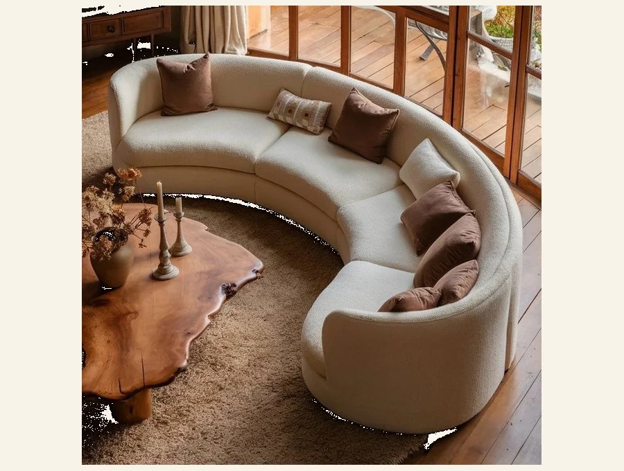 Bollic Curved Couches by Oberoi Living Interiors