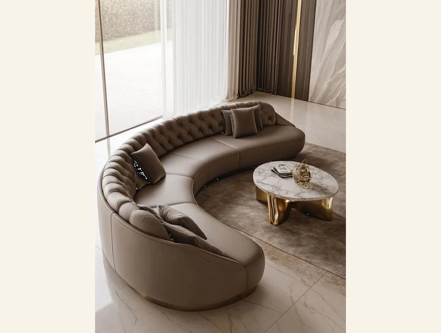Prada curved couch from the Oberoi Living Interiors furniture catalogue